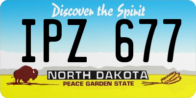 ND license plate IPZ677