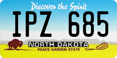 ND license plate IPZ685