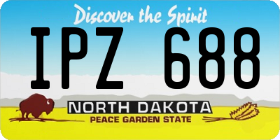 ND license plate IPZ688