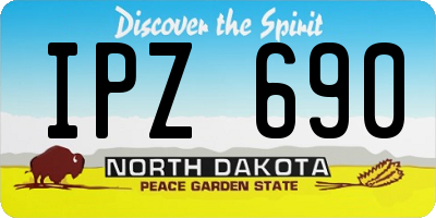 ND license plate IPZ690