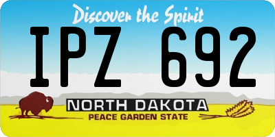 ND license plate IPZ692