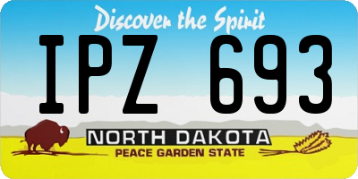 ND license plate IPZ693