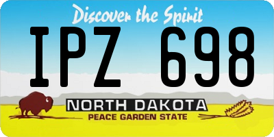 ND license plate IPZ698