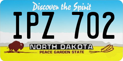 ND license plate IPZ702