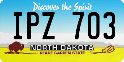 ND license plate IPZ703