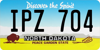 ND license plate IPZ704