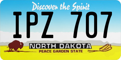 ND license plate IPZ707