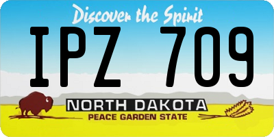 ND license plate IPZ709