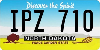 ND license plate IPZ710