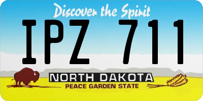 ND license plate IPZ711