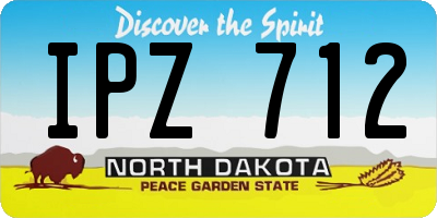 ND license plate IPZ712