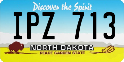 ND license plate IPZ713