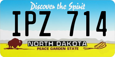 ND license plate IPZ714