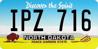 ND license plate IPZ716
