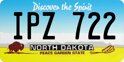 ND license plate IPZ722