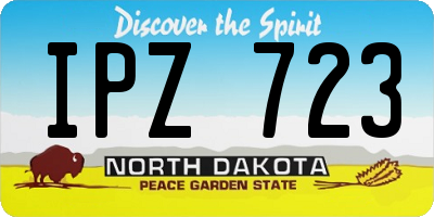 ND license plate IPZ723