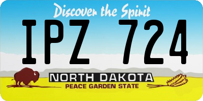 ND license plate IPZ724