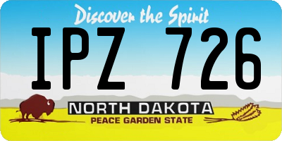 ND license plate IPZ726