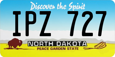 ND license plate IPZ727