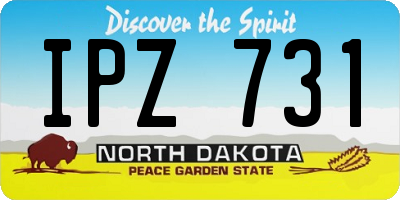 ND license plate IPZ731