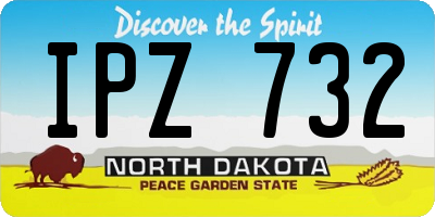 ND license plate IPZ732