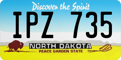 ND license plate IPZ735
