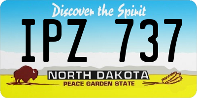 ND license plate IPZ737