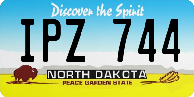 ND license plate IPZ744