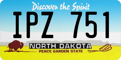 ND license plate IPZ751