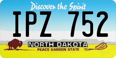 ND license plate IPZ752