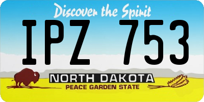 ND license plate IPZ753