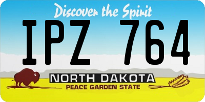ND license plate IPZ764
