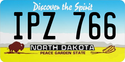 ND license plate IPZ766