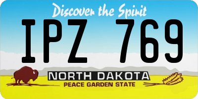 ND license plate IPZ769