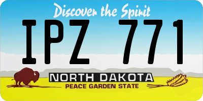 ND license plate IPZ771