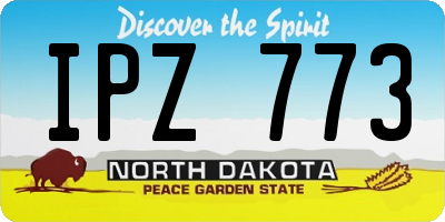 ND license plate IPZ773