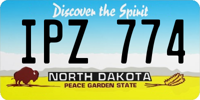 ND license plate IPZ774