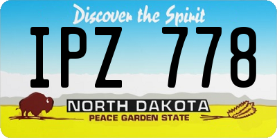 ND license plate IPZ778