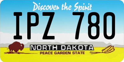 ND license plate IPZ780
