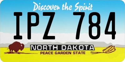 ND license plate IPZ784