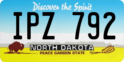 ND license plate IPZ792