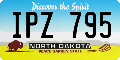 ND license plate IPZ795
