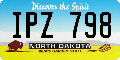 ND license plate IPZ798