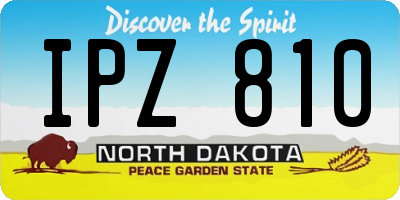 ND license plate IPZ810