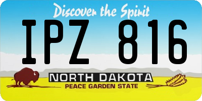 ND license plate IPZ816