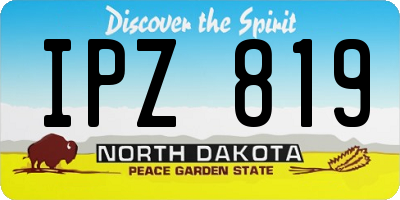 ND license plate IPZ819