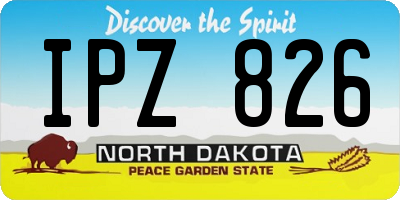ND license plate IPZ826