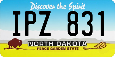 ND license plate IPZ831
