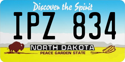 ND license plate IPZ834