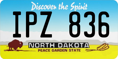 ND license plate IPZ836